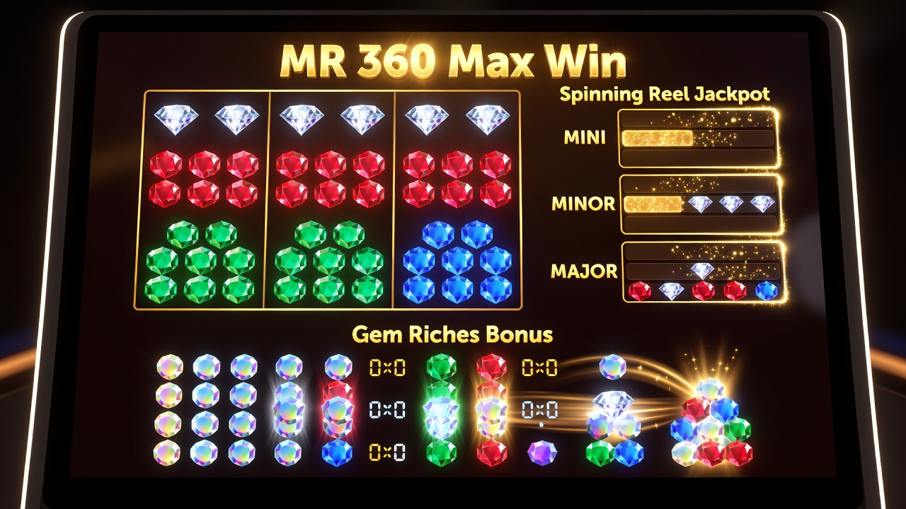 Fortune Gems Slot: How the MR 360 Max Win, Spinning Reel Jackpot, and Gem Riches Bonus Deliver High-Win Potential
