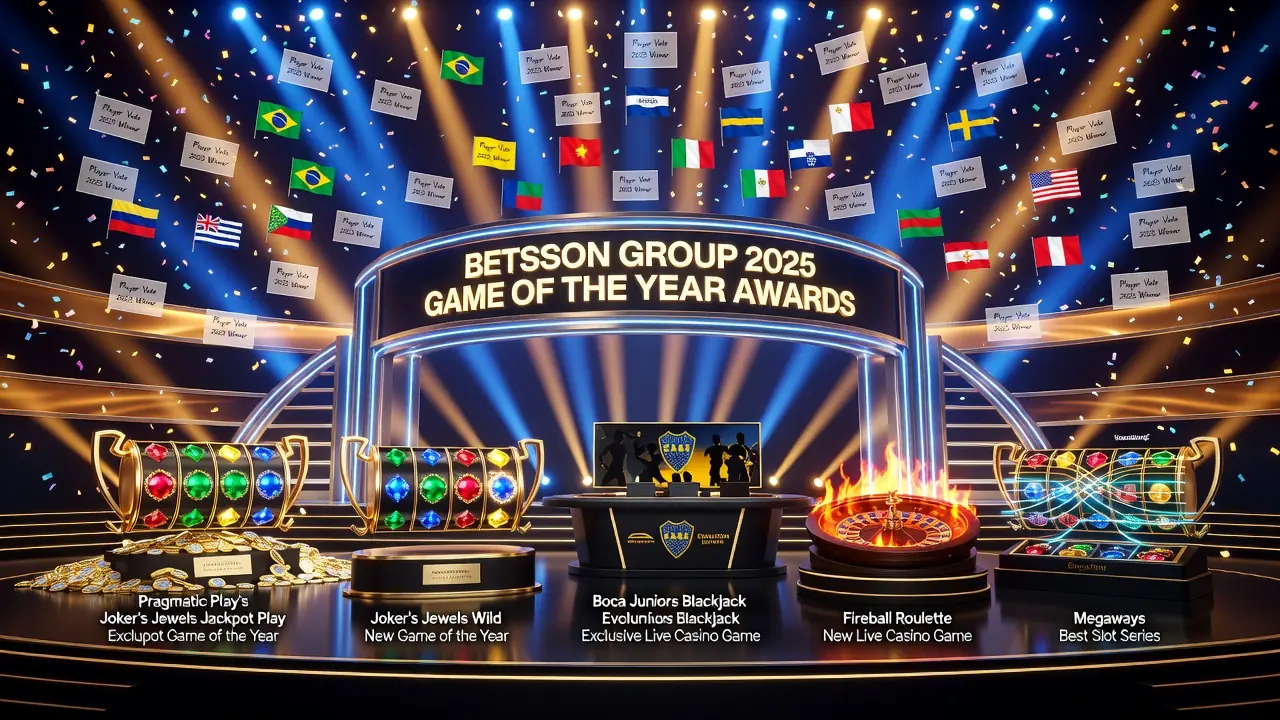 Betsson Group Names Player-Voted Winners of 2025 Game Awards