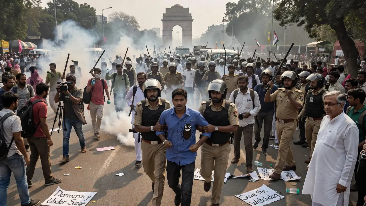 Delhi Crackdown on Election Watchdog Protest Signals Deeper Rift