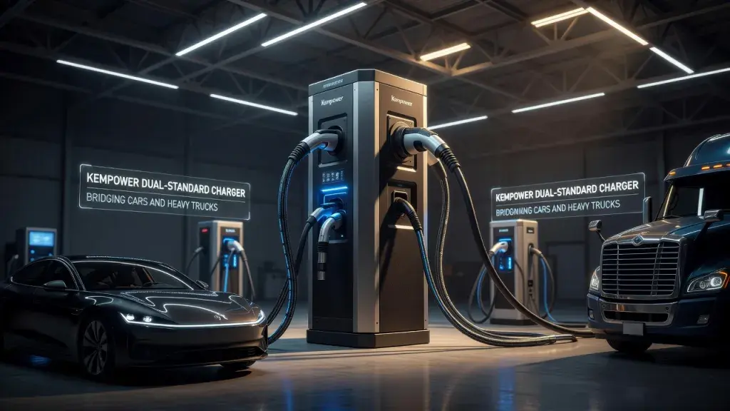 Kempower Unveils Dual-Standard Charger Bridging Cars and Heavy Trucks
