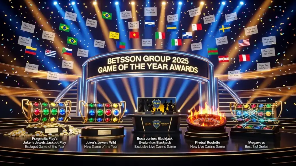 Betsson Group Names Player-Voted Winners of 2025 Game Awards
